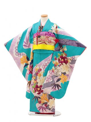7歳女の子_正絹（帯） | 着物レンタルの京都かしいしょう